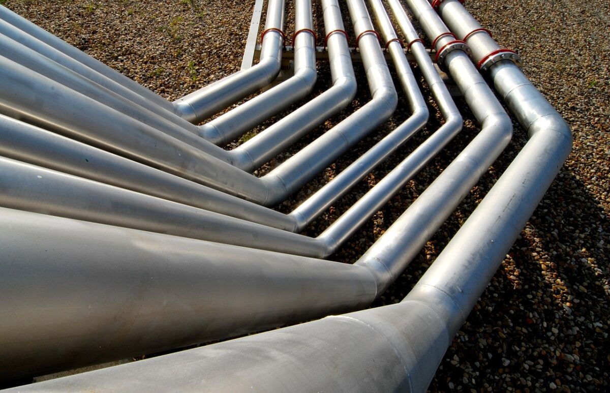 trenching pipes
